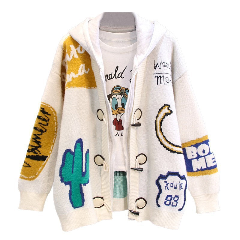 Women's casual hooded cardigan NOVAE