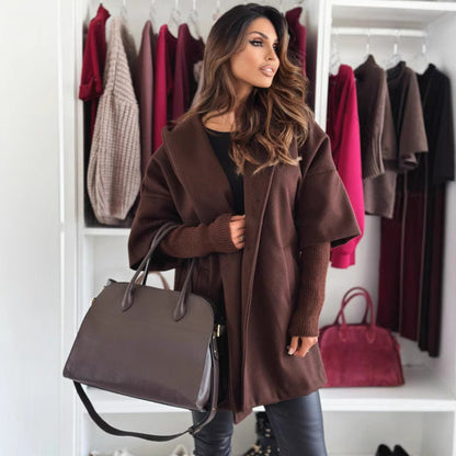 Women's hooded coat made of high-quality material with a structured design NOVAE