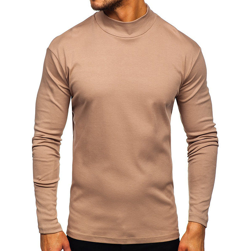Men's long-sleeved shirt with stand-up collar made of high-quality material NOVAE