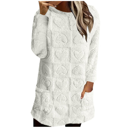 Women's Cozy Tunic with Heart Pattern NOVAE