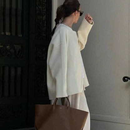 Women's elegant oversized jacket with voluminous collar NOVAE