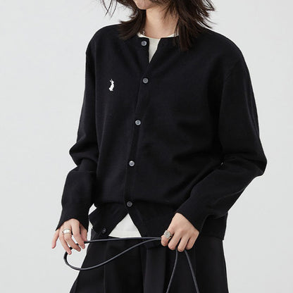 Women's soft cardigan with fine button details and elegant design NOVAE