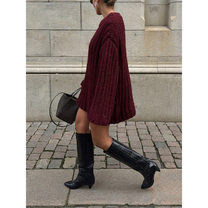 Women's oversized knitted sweater NOVAE