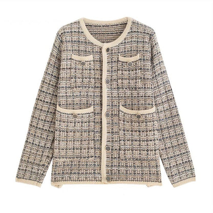 Women's cardigan with elegant design and practical pockets NOVAE