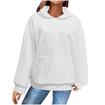 Women's Cozy Oversized Hoodie with Textured Surface NOVAE