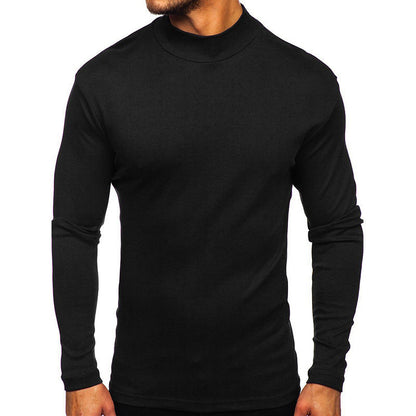 Men's long-sleeved shirt with stand-up collar made of high-quality material NOVAE