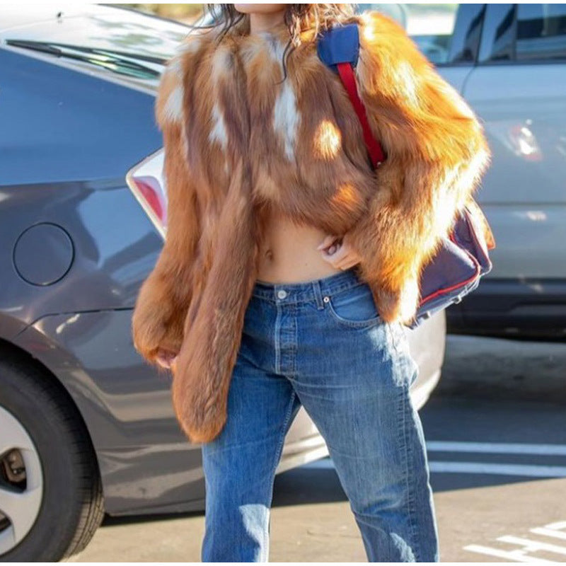 Women's faux fur jacket NOVAE