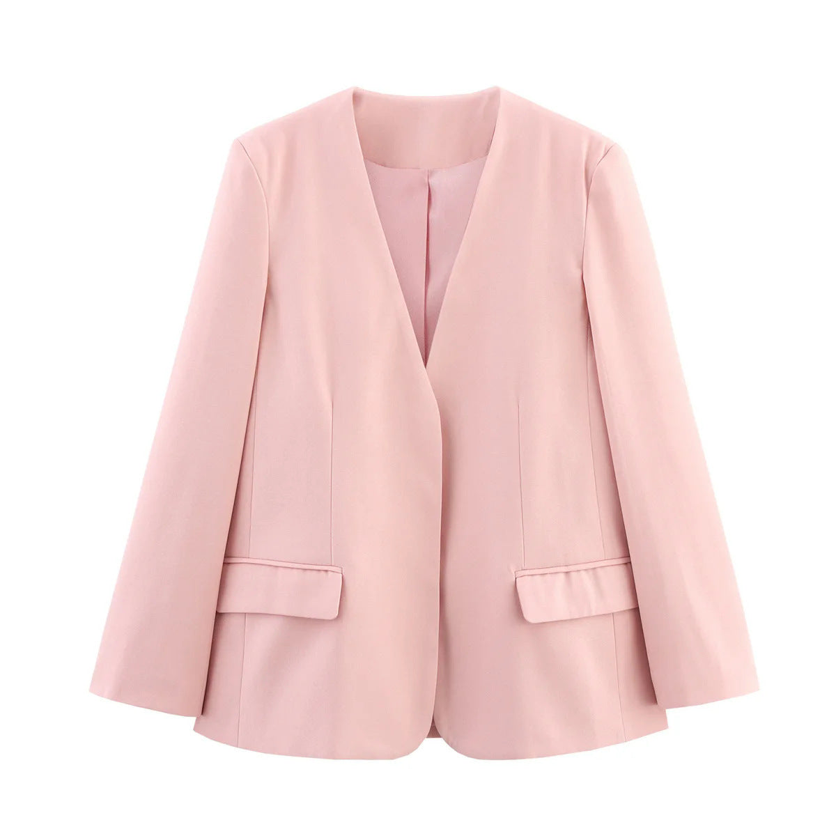 Women's fashionable blazer without closure, featuring an elegant silhouette NOVAE