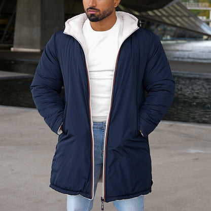 Men's reversible parka with cozy lining and practical pockets NOVAE