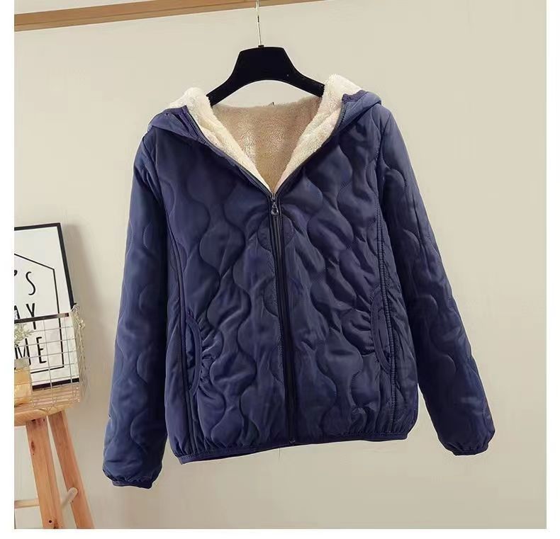 Women's quilted winter jacket with hood NOVAE
