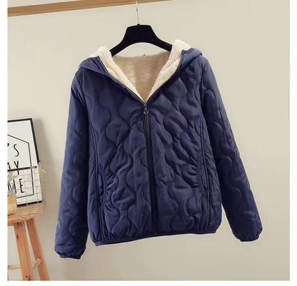 Women's quilted winter jacket with hood NOVAE