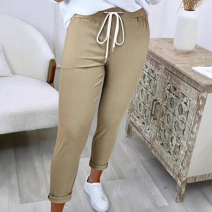 Women's Comfortable Leisure Trousers with Elastic Waistband NOVAE