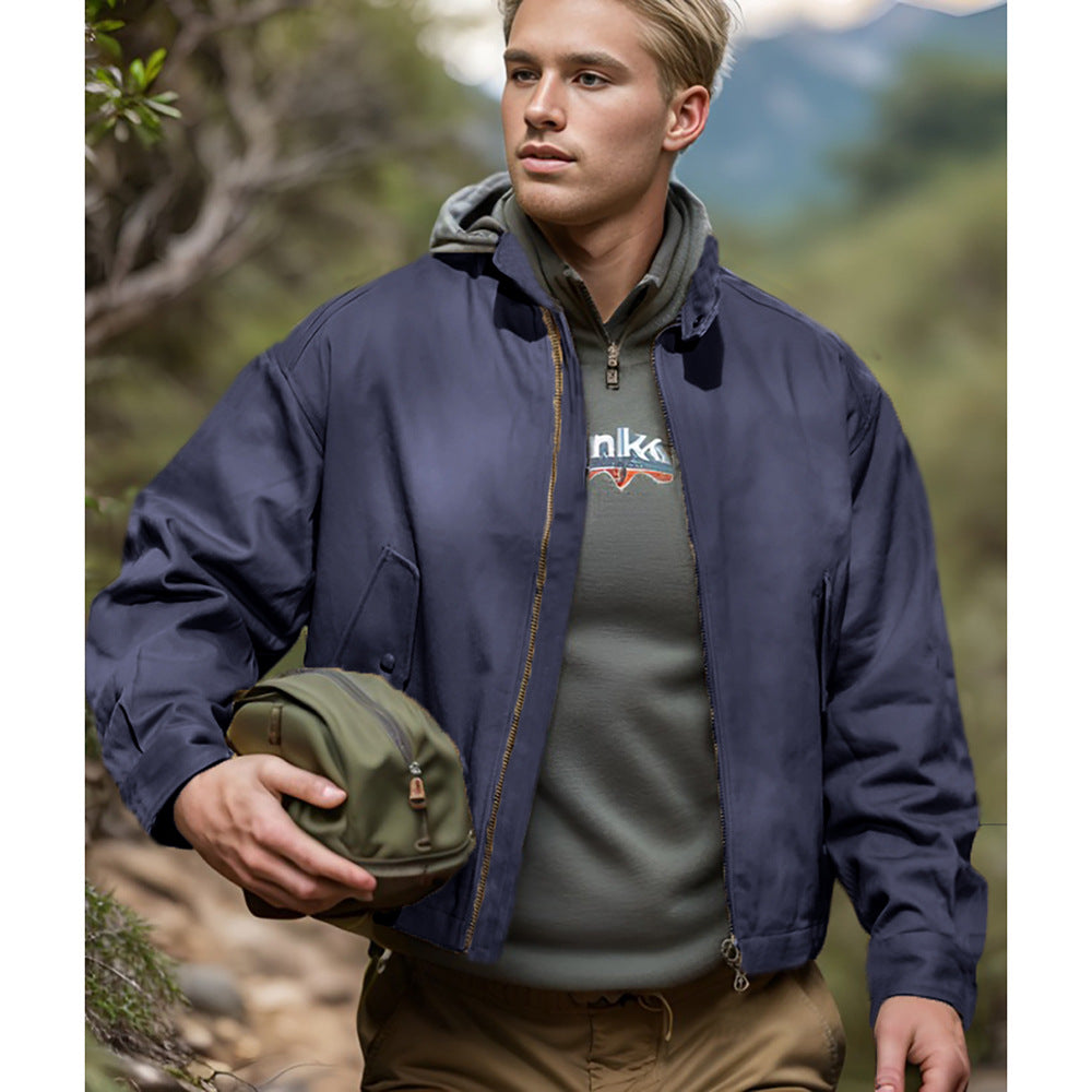 Men's versatile outdoor jacket with practical pockets and weatherproof material NOVAE