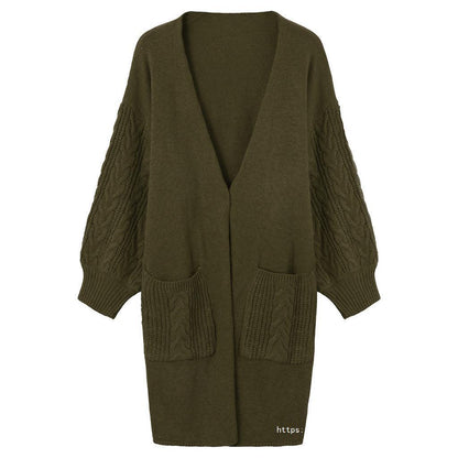 Women's cozy cardigan with pockets NOVAE