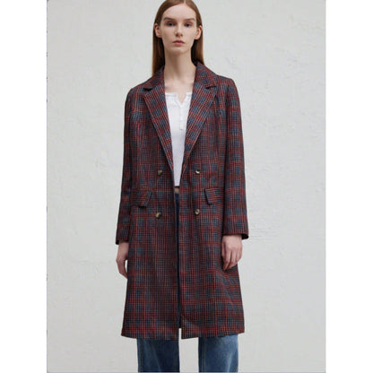 Women's blazer with a checked pattern and chic cut NOVAE