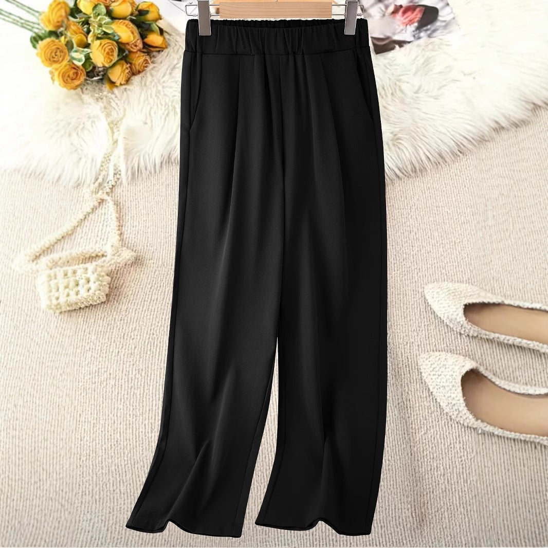 Women's elegant wide pleated trousers NOVAE