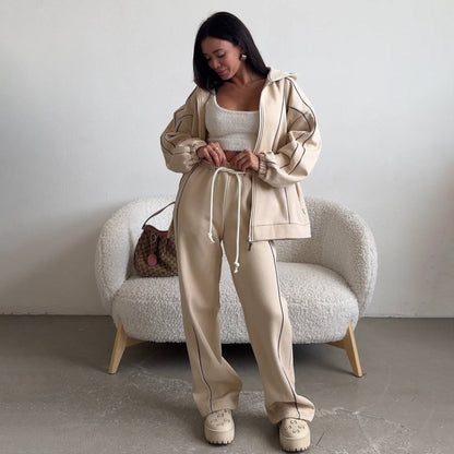 Women's casual tracksuit with oversized hoodie and jogging pants NOVAE