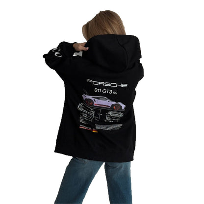 Women's hoodie with creative Porsche design NOVAE