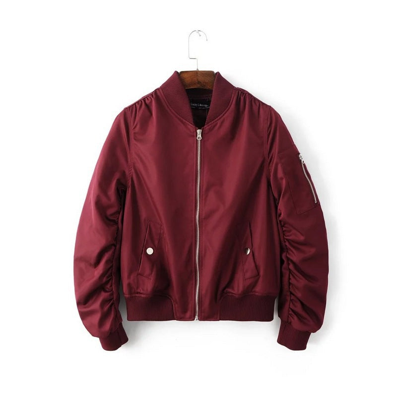 Women's bomber jacket with practical pockets and sporty cut NOVAE