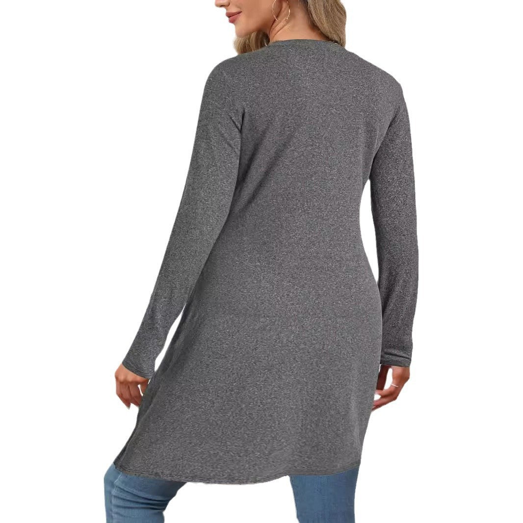 Women's asymmetrical long-sleeved shirt NOVAE
