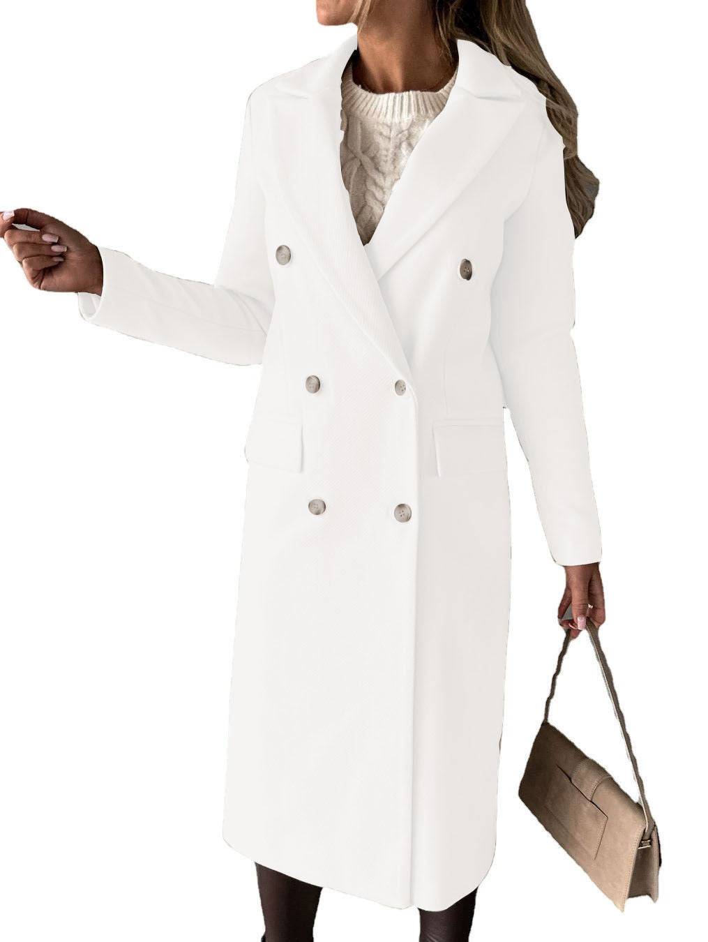 Women's Elegant and fashionable wool coat NOVAE
