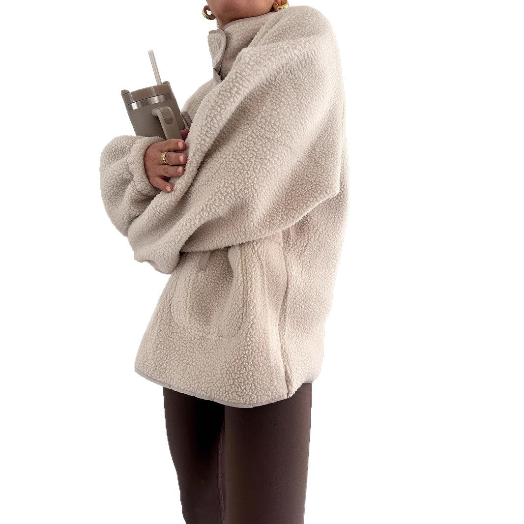 Women's oversized fleece jacket NOVAE