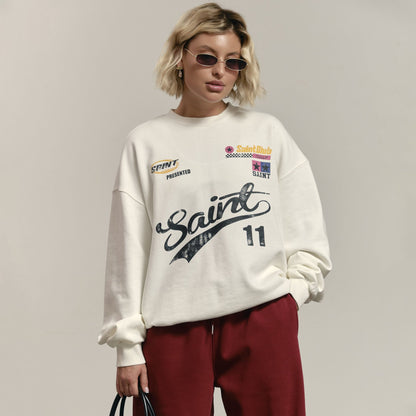 Women's casual sweatpants with a high waist and wide cut NOVAE