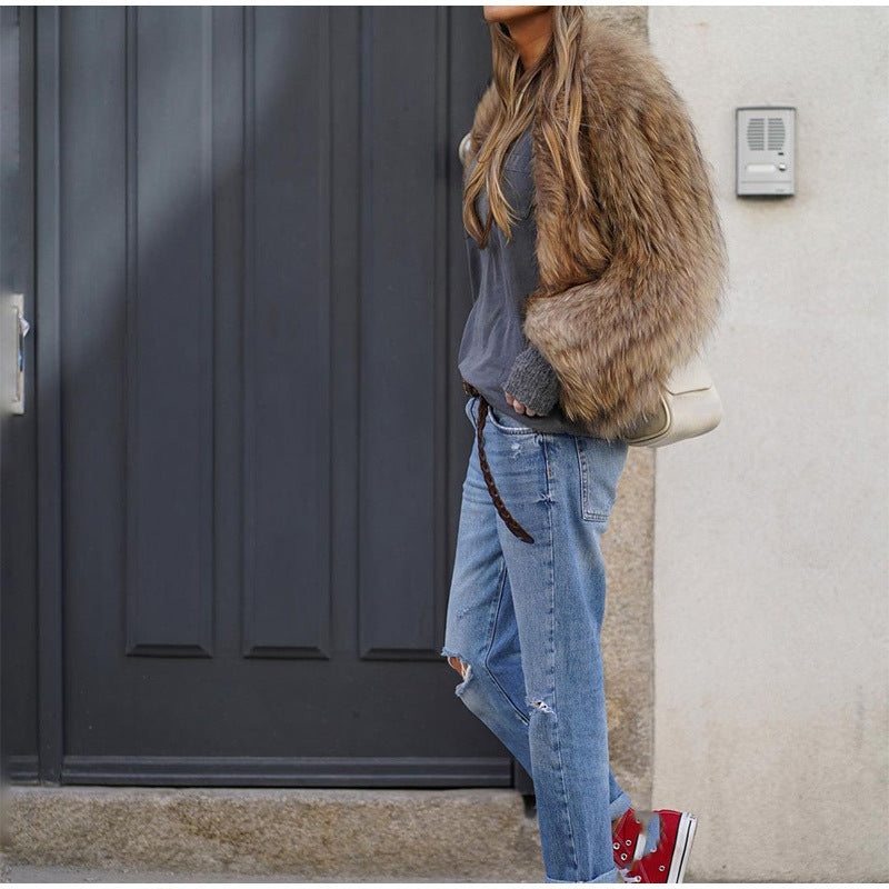 Women's Luxurious Oversized Faux Fur Jacket NOVAE