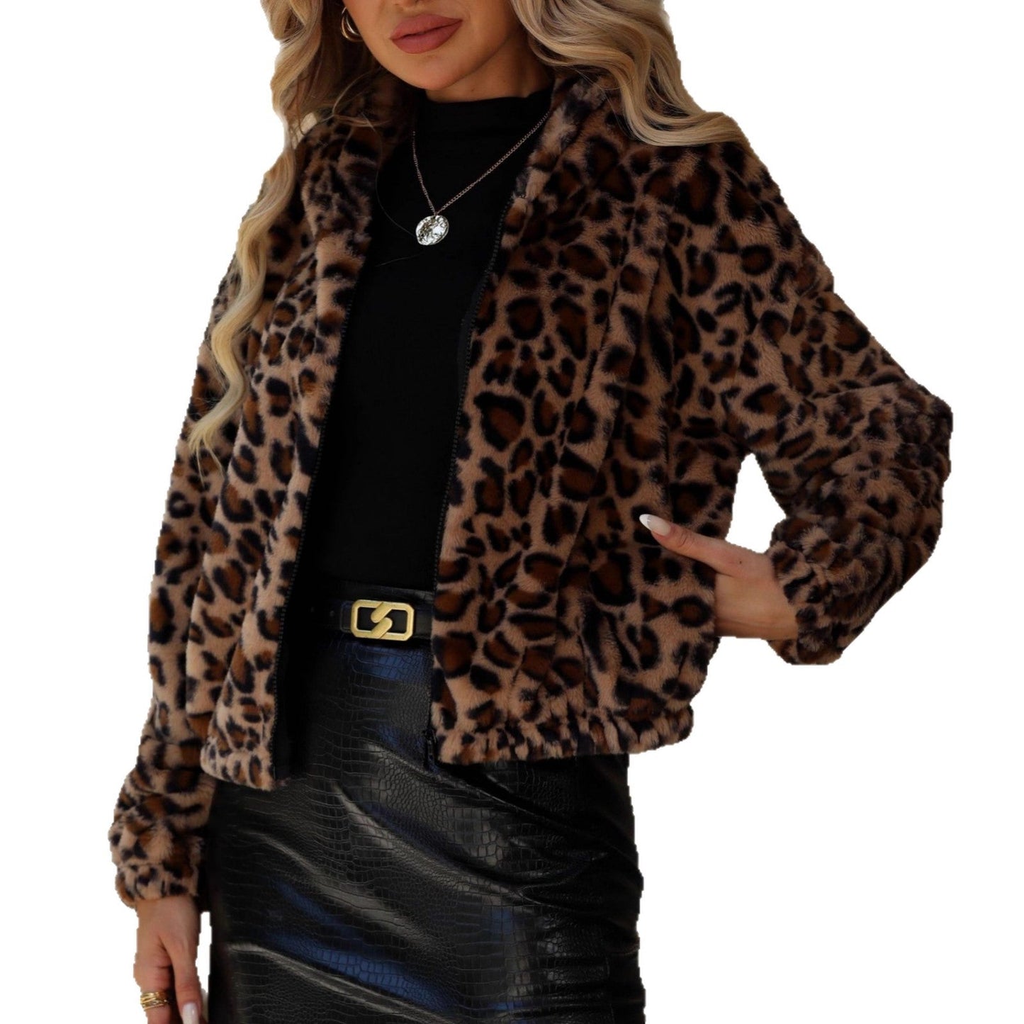 Women's cozy fur jacket NOVAE
