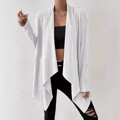 Women's casual cardigan with structured design and open front NOVAE