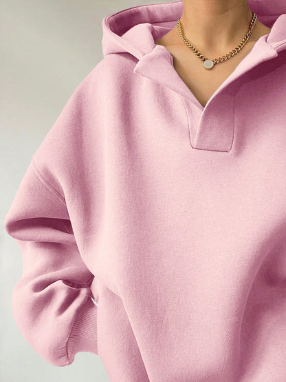 Women's Oversized Hoodie with Unique Collar NOVAE