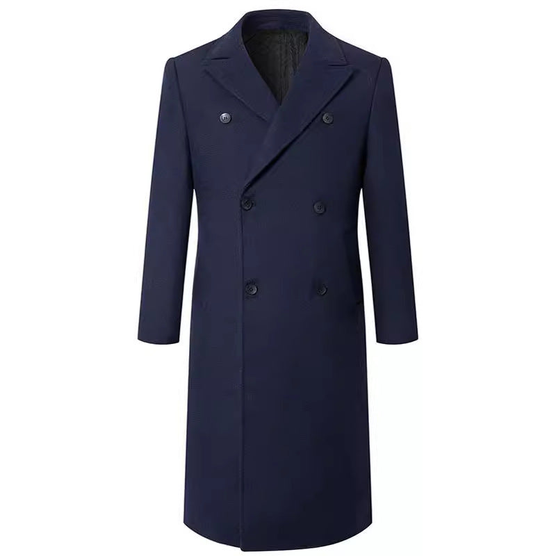 Men's elegant double-front coat with traditional collar NOVAE