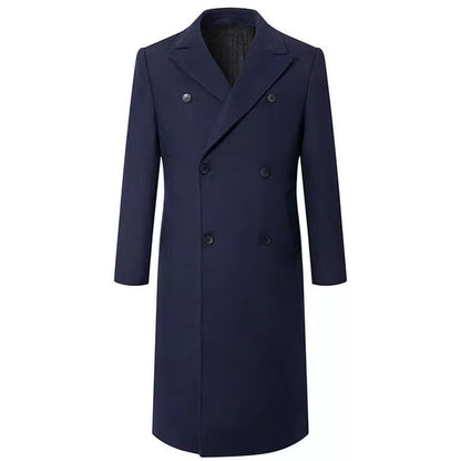 Men's elegant double-front coat with traditional collar NOVAE