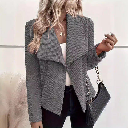 Women's casual waffle pique jacket NOVAE