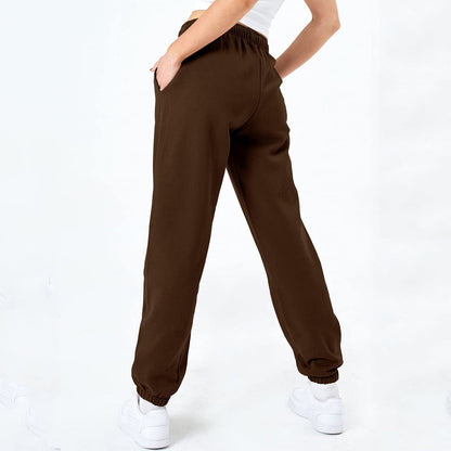 Women's Comfortable Leisure Trousers with Drawstring and Stylish Cuffs NOVAE
