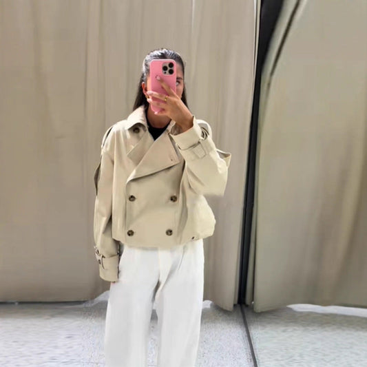 Women's fashionable outdoor jacket with elegant faux fur collar NOVAE