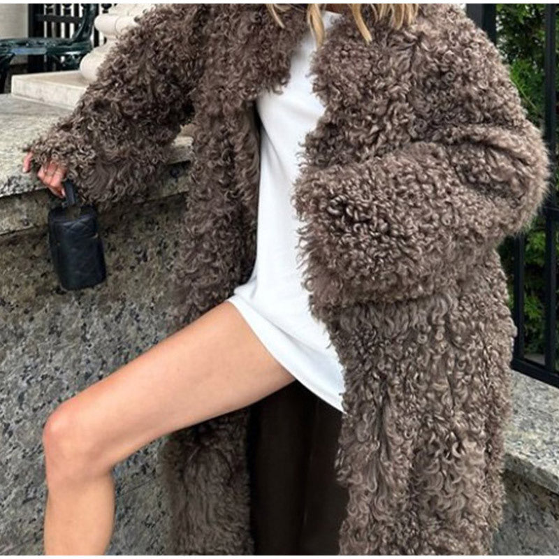 Women's Luxury Faux Fur Oversized Coat NOVAE