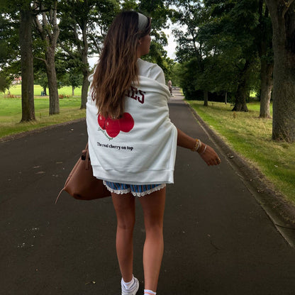 Women's casual sweatshirt with creative fruit motif NOVAE