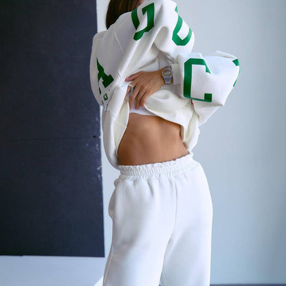 Women's casual oversized hoodie with sporty details NOVAE