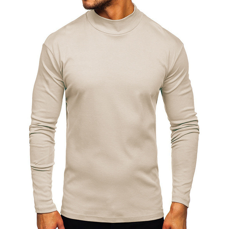 Men's long-sleeved shirt with stand-up collar made of high-quality material NOVAE