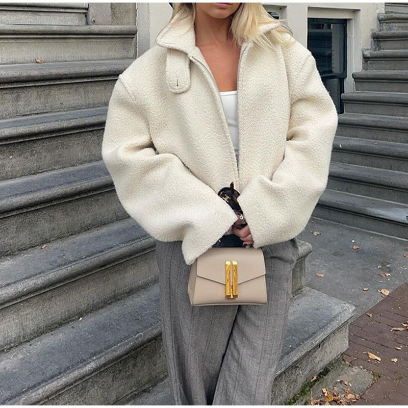 Women's cozy jacket in a stylish oversized design NOVAE