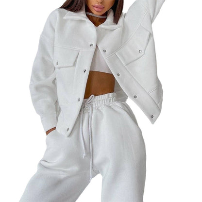 Women's sporty set consisting of an oversized jacket and comfortable jogger pants NOVAE