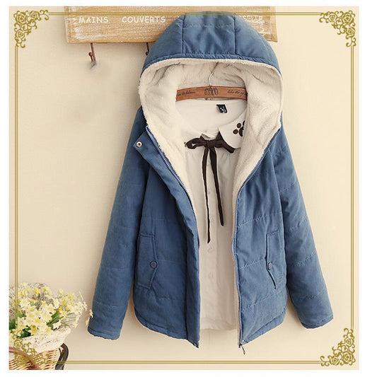 Women's quilted hooded jacket with cozy lining and practical pockets NOVAE