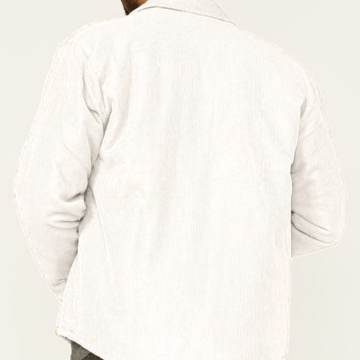 Men's casual corduroy jacket with practical chest and side pockets NOVAE