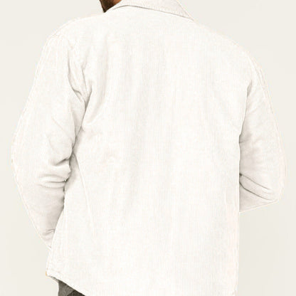 Men's casual corduroy jacket with practical chest and side pockets NOVAE