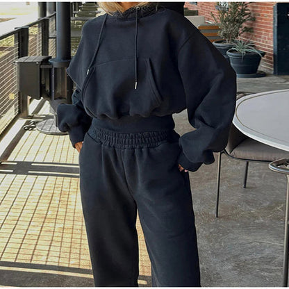 Women's Oversized Hoodie with Elastic Waistband NOVAE