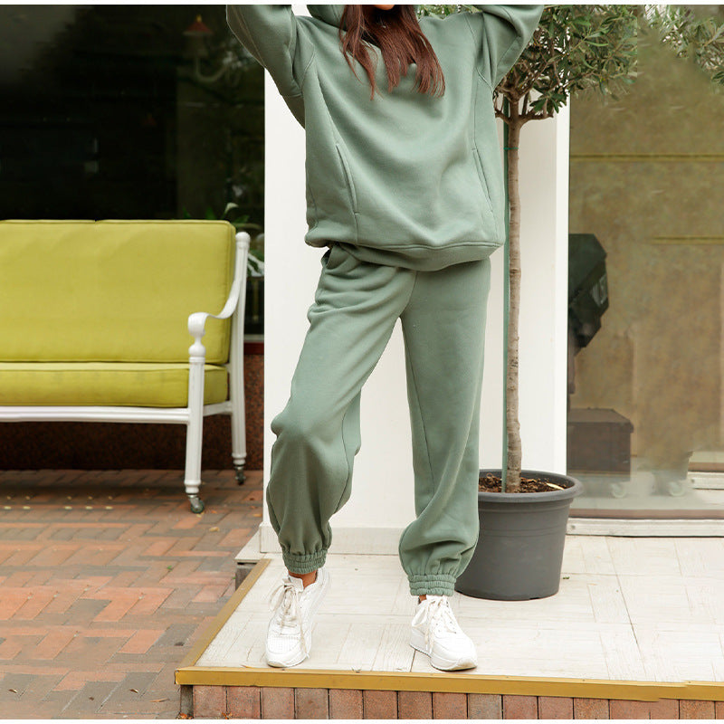 Women's casual jogging suit with soft material and elastic waistband NOVAE