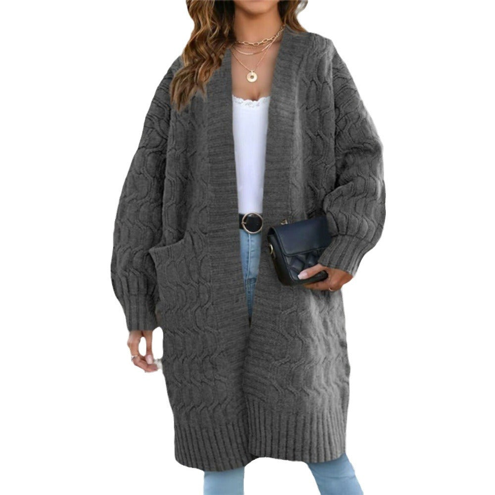 Women's cardigan with pockets NOVAE