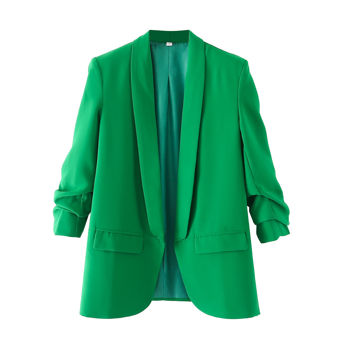 Women's elegant blazer with rolled-up sleeves and practical pockets NOVAE