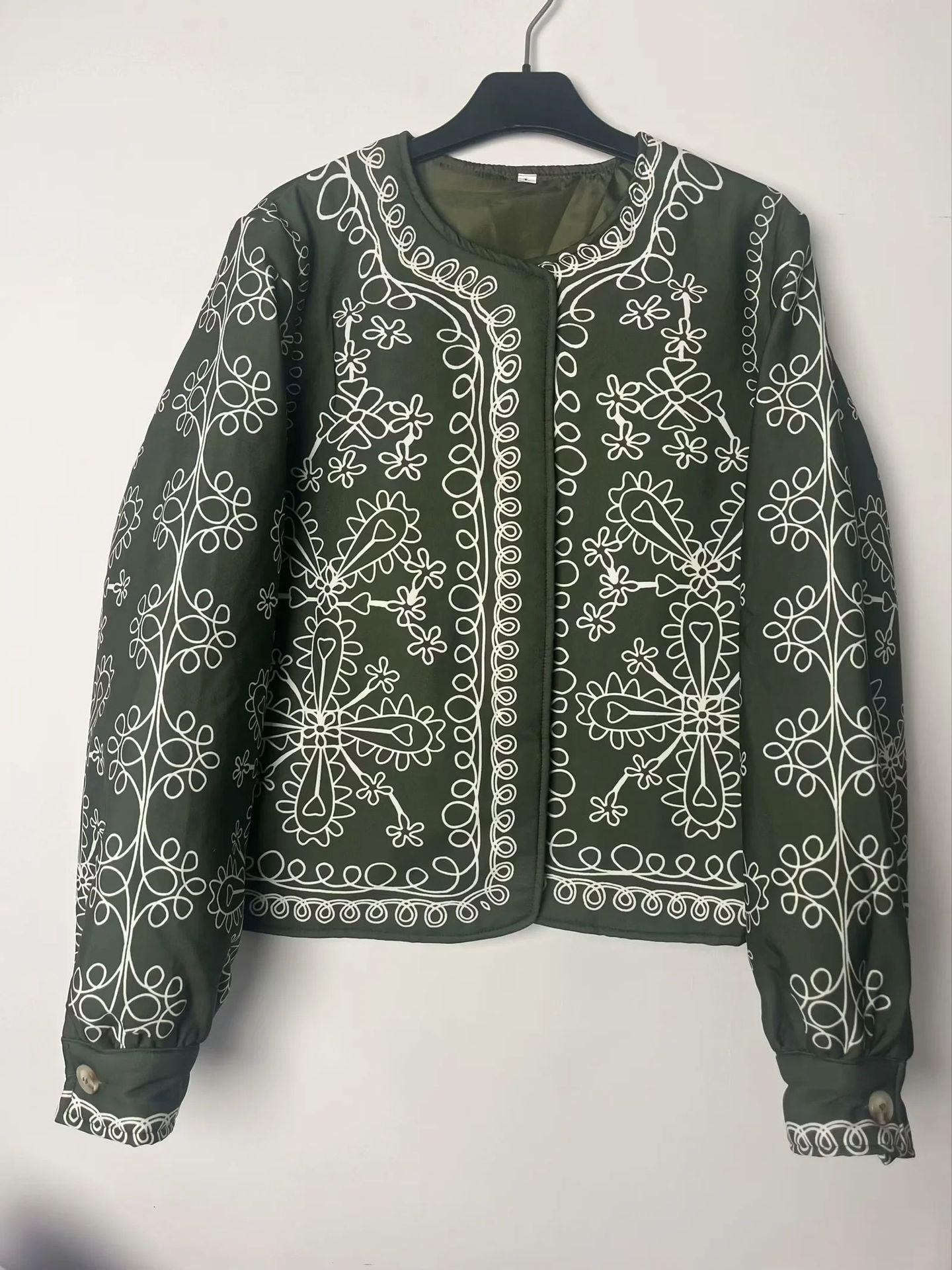 Women's embroidered jacket with floral design and modern cut NOVAE